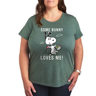 Plus Peanuts Snoopy Some Bunny Graphic Tee