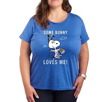 Plus Peanuts Snoopy Some Bunny Graphic Tee