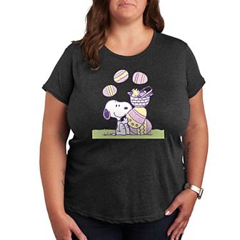 Plus Peanuts Snoopy & Woodstock Easter Comic Panel Graphic Tee