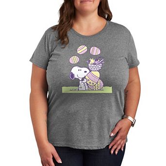 Plus Peanuts Snoopy & Woodstock Easter Comic Panel Graphic Tee