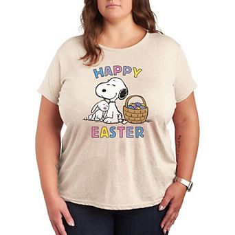 Plus Peanuts Snoopy And Bunny Graphic Tee