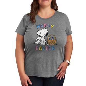 Plus Peanuts Snoopy And Bunny Graphic Tee