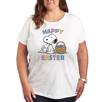 Plus Peanuts Snoopy And Bunny Graphic Tee