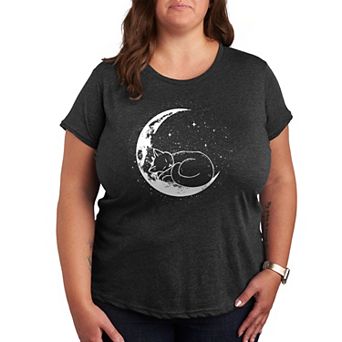 Plus Cat Nap Moon Graphic Tee