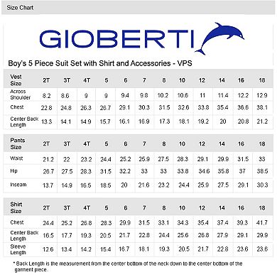 Gioberti Boy's 5 Piece Vest And Pants Set With Shirt And Ties
