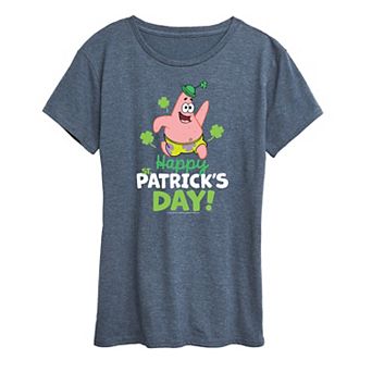 Women's SpongeBob SquarePants Happy St. Patrick's Day Graphic Tee