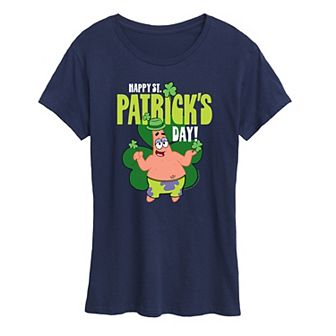 Women's SpongeBob SquarePants Happy St. Patrick's Day Graphic Tee