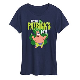Women's SpongeBob SquarePants Happy St. Patrick's Day Graphic Tee