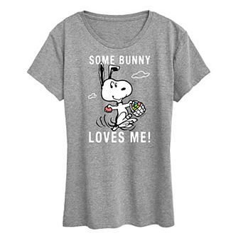Women's Peanuts Snoopy Some Bunny Graphic Tee
