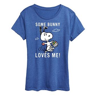 Women's Peanuts Snoopy Some Bunny Graphic Tee