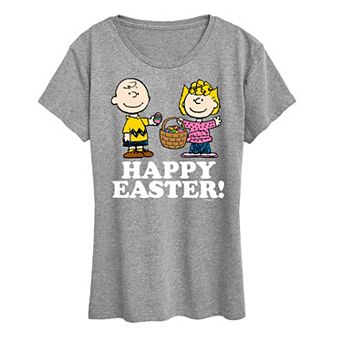 Women's Peanuts Happy Easter Graphic Tee