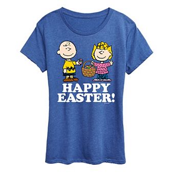 Women's Peanuts Happy Easter Graphic Tee