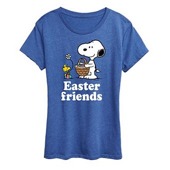 Women's Peanuts Snoopy & Woodstock Easter Friends Graphic Tee