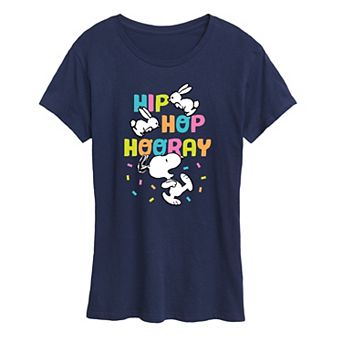 Women's Peanuts Snoopy Hip Hop Hooray Graphic Tee