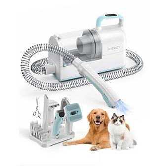 HiCOZY 6-in-1 Pet Grooming Vacuum, 50dB Quiet Dog Cat Vacuum 2L Dust Cup