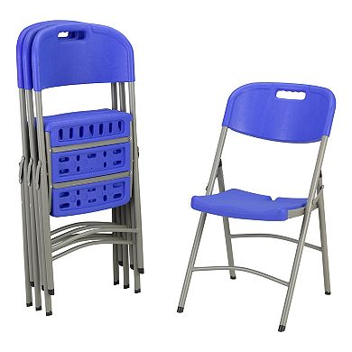 Norwood Commercial Furniture Heavy-duty Indoor/outdoor Blow-molded Folding Chair (pack Of 4)