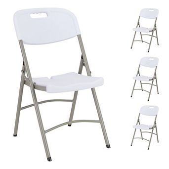 Norwood Commercial Furniture Heavy-duty Indoor/outdoor Blow-molded Folding Chair (pack Of 4)
