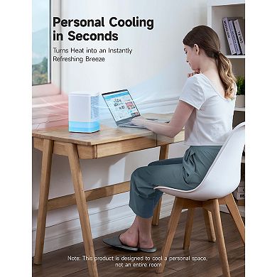 Hicozy Air Cooler Portable Air Cooling Fan Humidifier For Desktop, Office And Bedroom