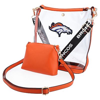 Cuce Denver Broncos Rhinestone Clear Purse