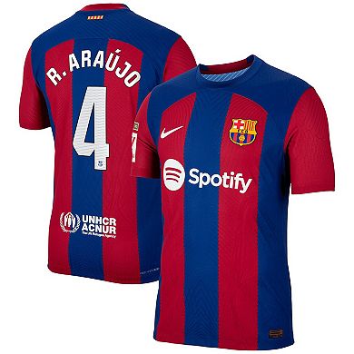 Men's Nike Ronald Araujo Royal Barcelona 2023/24 Home Authentic Jersey