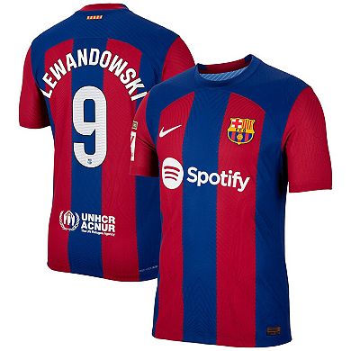 Men's Nike Robert Lewandowski Royal Barcelona 2023/24 Home Authentic Jersey