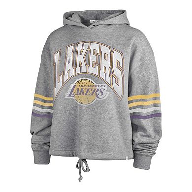 Women's '47  Gray Los Angeles Lakers Upland Bennett Pullover Hoodie