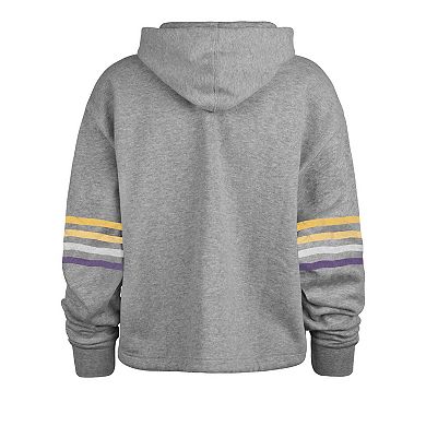 Women's '47 Gray Los Angeles Lakers Upland Bennett Pullover Hoodie