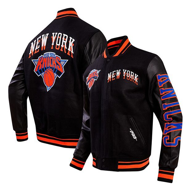 Embroidered Wool New York Knicks Varsity Black Jacket - Jacket Makers