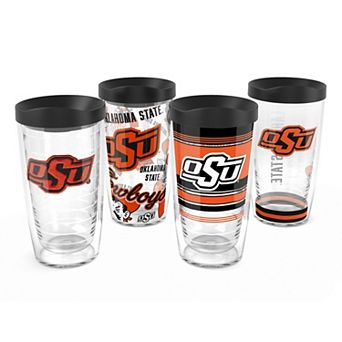 Tervis Oklahoma State Cowboys 4-Pack 16oz. Emblem, Hype Stripes, Arctic & Competitor Tumbler Set
