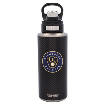 Tervis Milwaukee Brewers 32oz. Carbon Fiber Wide Mouth Bottle