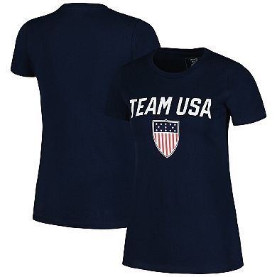 Women's Navy Team USA Shield T-Shirt