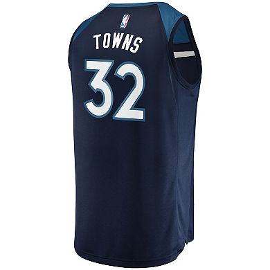 Men's Fanatics Branded Karl-Anthony Towns Navy Minnesota Timberwolves ...