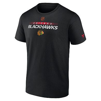 Men's Fanatics Branded Black Chicago Blackhawks Special Edition 2.0 Authentic Pro T-Shirt
