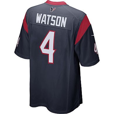 Men's Nike Deshaun Watson Navy Houston Texans Game Jersey