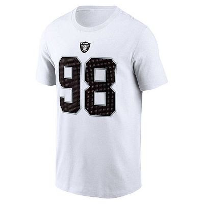 Men's Nike Maxx Crosby White Las Vegas Raiders Player Name