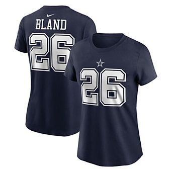 Women's Nike DaRon Bland Navy Dallas Cowboys Player Name & Number T-Shirt