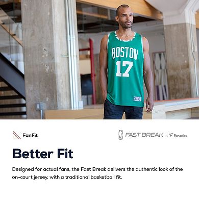 Men's Fanatics Branded Jaylen Brown Kelly Green Boston Celtics Fast Break Replica Player Jersey
