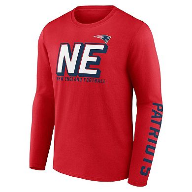 Men's Fanatics Branded Red/Navy New England Patriots Two-Pack T-Shirt Combo Set