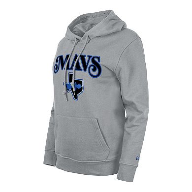 Women's New Era Gray Dallas Mavericks 2023/24 City Edition Pullover Hoodie