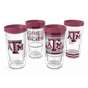 Tervis Texas A&M Aggies 4-Pack 16oz. Emblem, Hype Stripes, Arctic & Competitor Tumbler Set