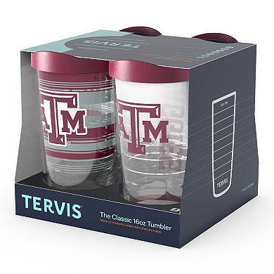Tervis Texas A&M Aggies 4-Pack 16oz. Emblem, Hype Stripes, Arctic & Competitor Tumbler Set