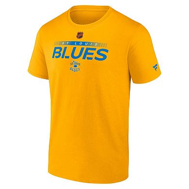 Men's Fanatics Branded Yellow St. Louis Blues Special Edition 2.0 Authentic Pro T-Shirt
