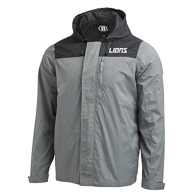 Men's NFL x Darius Rucker Collection by Fanatics Gray Detroit Lions Domestic Full-Zip Windbreaker Jacket