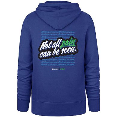 Men's '47 Royal Indianapolis Colts Not All Pain Can Be SeenÂ Kicking the Stigma Pullover Hoodie