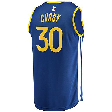Men's Fanatics Branded Stephen Curry Royal Golden State Warriors Fast Break Replica Player Team Jersey - Icon Edition