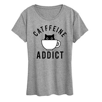 Women's Catffeine Addict Graphic Tee