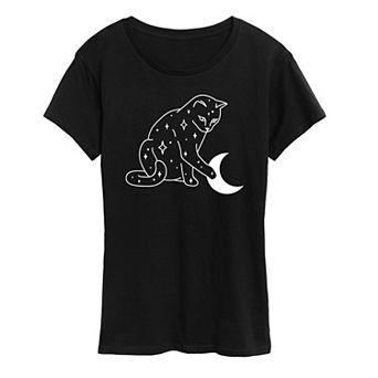 Women's Starry Cat Graphic Tee
