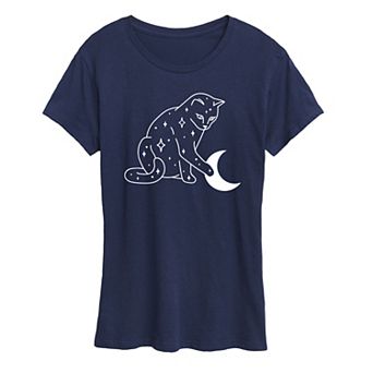 Women's Starry Cat Graphic Tee