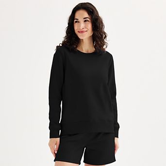 Petite Tek Gear® Ultrasoft Fleece Crewneck Pullover