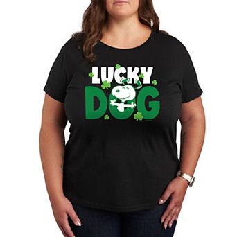 Plus Peanuts Snoopy Lucky Dog Graphic Tee